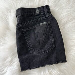 7 For All Mankind Roxanne Denim Mini Skirt